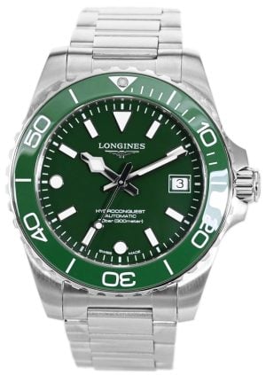 Longines Herrklocka L3.779.4.06.6 Hydroconquest Grön/Stål Ø39 mm