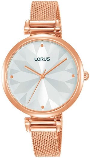 Lorus Damklocka RG204TX5 Fashion Silverfärgad/Roséguldstonat stål