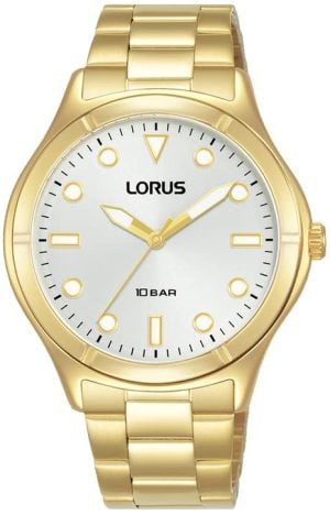 Lorus Damklocka RG248VX9 Classic Vit/Gulguldtonat stål Ø36 mm