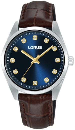 Lorus Damklocka RG329XX9 Blå/Läder Ø32 mm