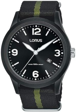 Lorus Herrklocka RH943LX9 Svart/Textil Ø40 mm