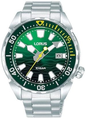 Lorus Herrklocka RH949RX9 Sports Grön/Stål Ø41 mm