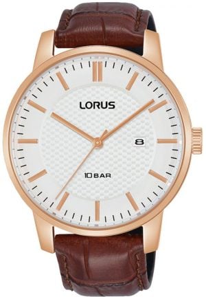 Lorus Herrklocka RH978NX9 Dress Vit/Läder Ø42 mm