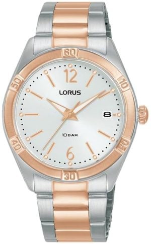 Lorus Damklocka RH982QX9 Fashion Silverfärgad/Roséguldstonat stål