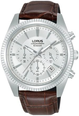 Lorus Herrklocka RT305LX9 Classic Silverfärgad/Läder Ø42 mm