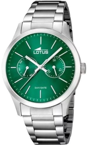 Lotus Herrklocka 15954/E Classic Grön/Stål Ø42 mm