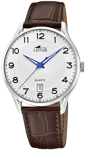 Lotus Herrklocka 18402/G Classic Vit/Läder Ø39 mm
