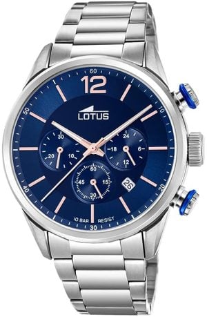Lotus Herrklocka 18688/2 Chrono Blå/Stål Ø44 mm