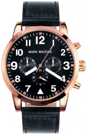 Mark Maddox Herrklocka HC3004-54 Classic Svart/Läder Ø45 mm