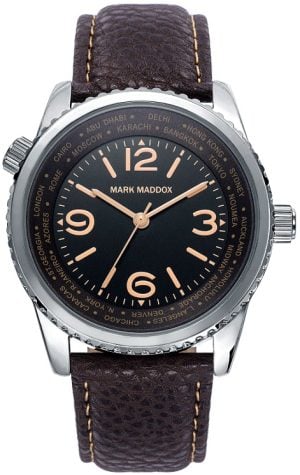 Mark Maddox Herrklocka HC6015-54 Classic Svart/Läder Ø42 mm