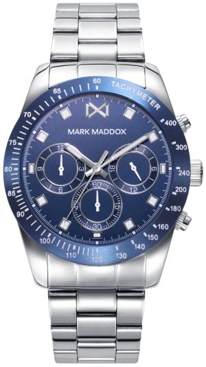 Mark Maddox Herrklocka HM0137-37 Classic Blå/Stål Ø42 mm