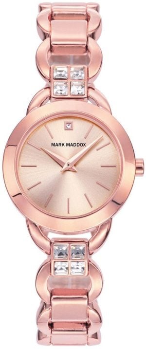 Mark Maddox Damklocka MF2001-97 Classic Roséguldstonat stål Ø28 mm