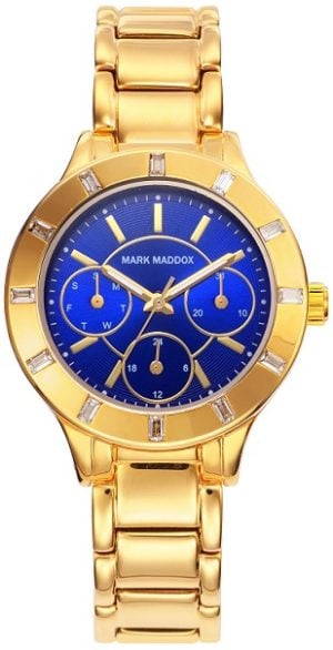 Mark Maddox Damklocka MM7008-37 Classic Blå/Stål Ø32 mm