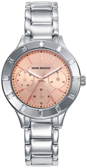 Mark Maddox Damklocka MM7008-97 Classic Guldtonad/Stål Ø32 mm