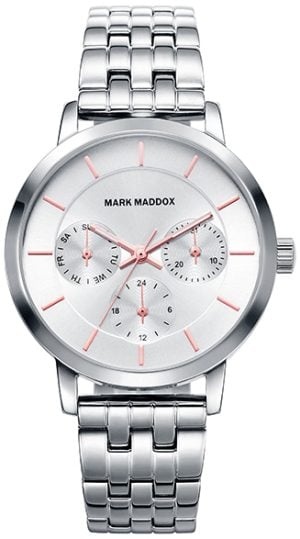 Mark Maddox Damklocka MM7015-17 Classic Silverfärgad/Stål Ø34 mm
