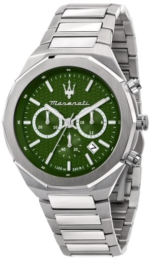 Maserati Herrklocka R8873642011 Stile Grön/Stål Ø45 mm