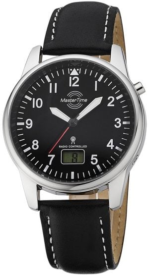 Master Time Herrklocka MTGA-10715-61L Funk Basic Svart/Läder Ø41 mm