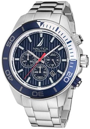 Nautica Herrklocka NAPNOF303 One Blå/Stål Ø48 mm
