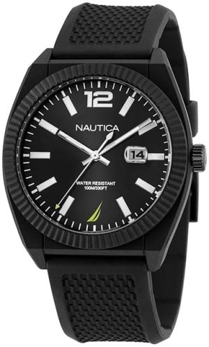 Nautica Herrklocka NAPPBS302 Pacific Beach Svart/Gummi Ø41 mm