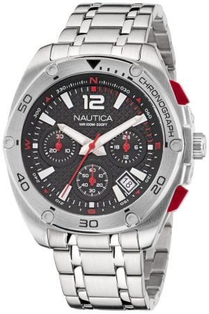 Nautica Herrklocka NAPTCF206 Tin Grå/Stål Ø44 mm
