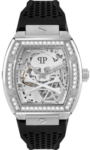 Philipp Plein Herrklocka PWBAA1323 The Skeleton Gummi Ø44 mm