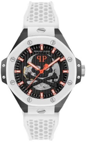 Philipp Plein Herrklocka PWPFA0724 The Skeleton Svart/Gummi Ø46 mm