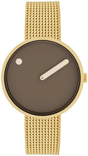 PICTO 34001-0914G Brun/Gulguldtonat stål Ø34 mm