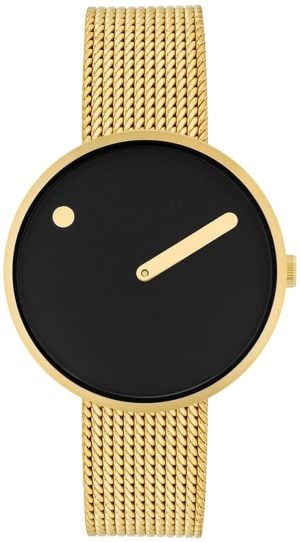 PICTO 34087-0914G Svart/Gulguldtonat stål Ø34 mm