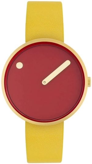PICTO 34097-6114G Röd/Läder Ø34 mm