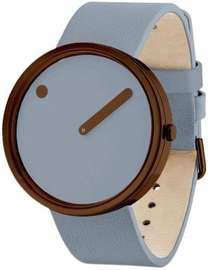 PICTO 43323-8021C Grå/Läder Ø40 mm