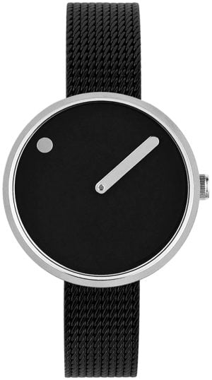 PICTO Damklocka 43369-1012 Svart/Stål Ø30 mm