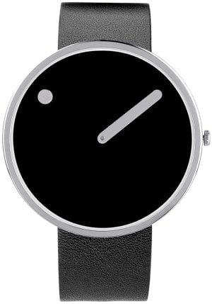 PICTO 43370-4120S Svart/Läder Ø40 mm