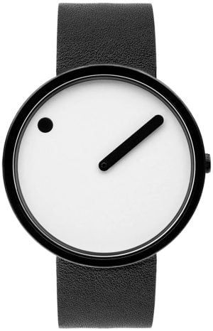 PICTO 43379-4120B Vit/Läder Ø40 mm