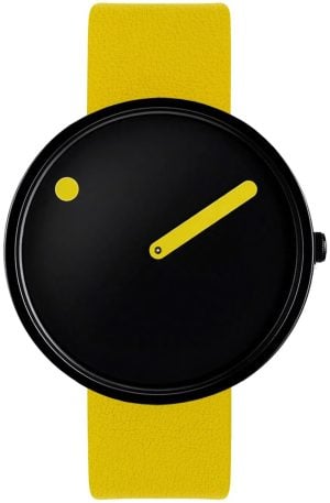 PICTO 43388-6120B Svart/Läder Ø40 mm