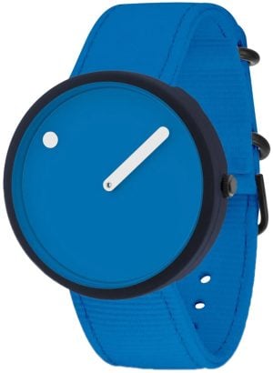 PICTO R44027-R023 Blå/Textil Ø40 mm