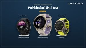 pulsklocka bäst i test – topp 3: garmin forerunner 970 (bäst i test), garmin forerunner 255 (bäst prisvärt) och garmin fenix 8 (bäst premium)