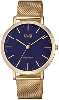 Q&Q QA20J012Y Classic Blå/Roséguldstonat stål Ø42 mm
