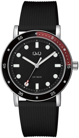Q&Q Damklocka QB85J302Y Classic Svart/Gummi Ø38 mm