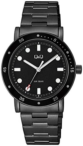 Q&Q QB85J402Y Classic Svart/Stål Ø38 mm