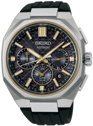 Seiko Herrklocka HAB003J1 Astron Svart/Gummi Ø43.41 mm