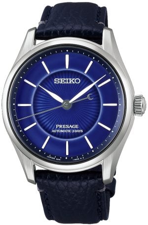 Seiko Herrklocka HCC007J1 Presage Blå/Läder Ø39.6 mm
