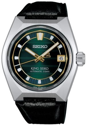 Seiko Herrklocka SLA095J1 King Grön/Läder Ø41 mm