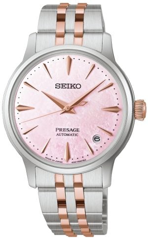 Seiko Damklocka SRPM06J1 Prospex Rosa/Roséguldstonat stål Ø34 mm