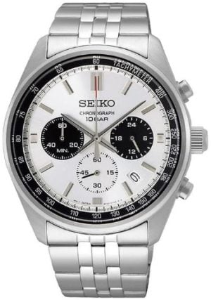 Seiko Herrklocka SSB425P1 Sport Vit/Stål Ø41.5 mm