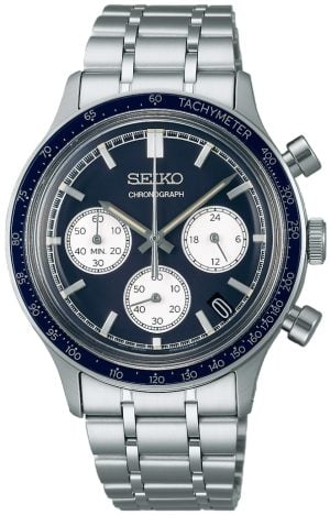 Seiko Herrklocka SSB477P1 Sport Blå/Stål Ø38.7 mm