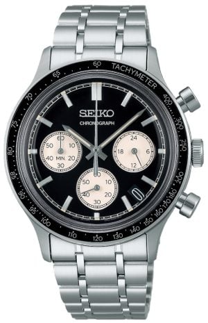 Seiko Herrklocka SSB479P1 Sport Svart/Stål Ø38.7 mm