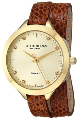 Stührling Original Damklocka 624.03 Vogue Guld/Läder Ø38 mm