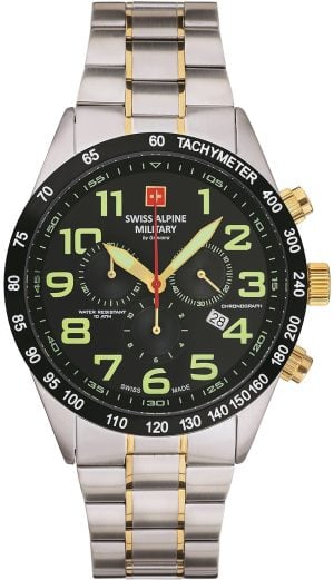 Swiss Alpine Military Herrklocka 7047.9147 Combat Light Svart/Stål