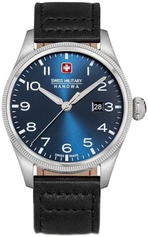 Swiss Military Hanowa Herrklocka SMWGB0000805 Thunderbolt Blå/Läder