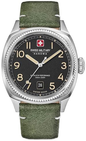 Swiss Military Hanowa Herrklocka SMWGB0003703 Condor Svart/Läder